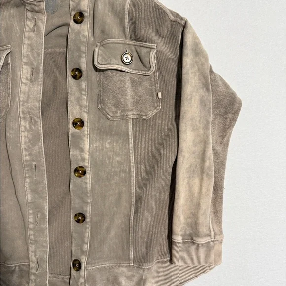 Pilcro Tan/ Purple Shacket Size XS - Picture 5 of 7